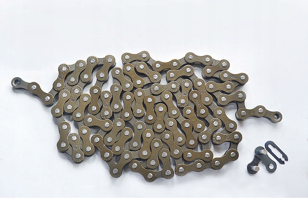 Łańcuch rowerowy 1rzędowy 112 ogniw do roweru kompatybilny z Shimano nowy Model S410