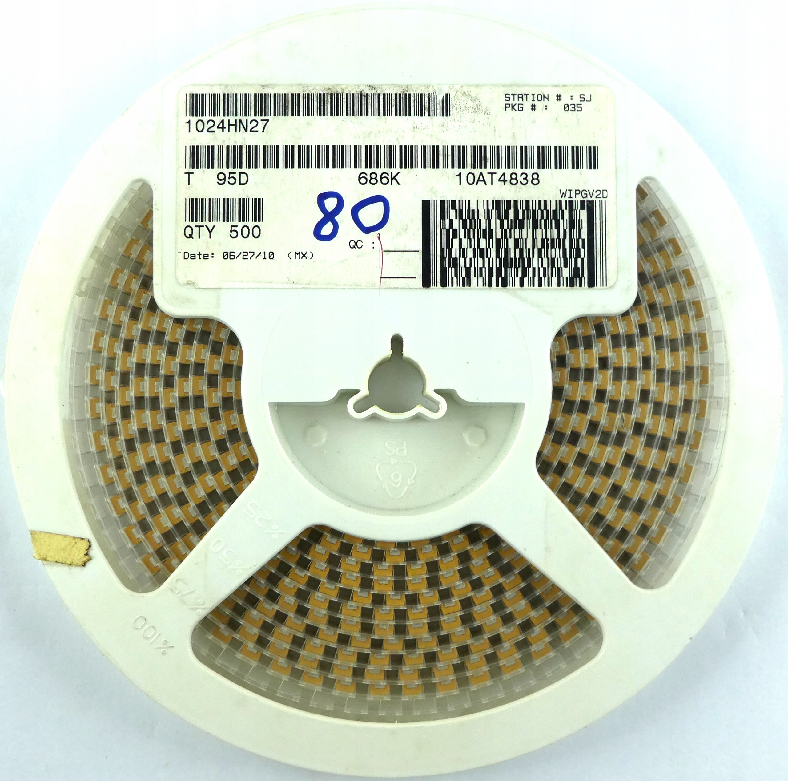 

Tantalowy 68uF 10V DC 10% 10szt.