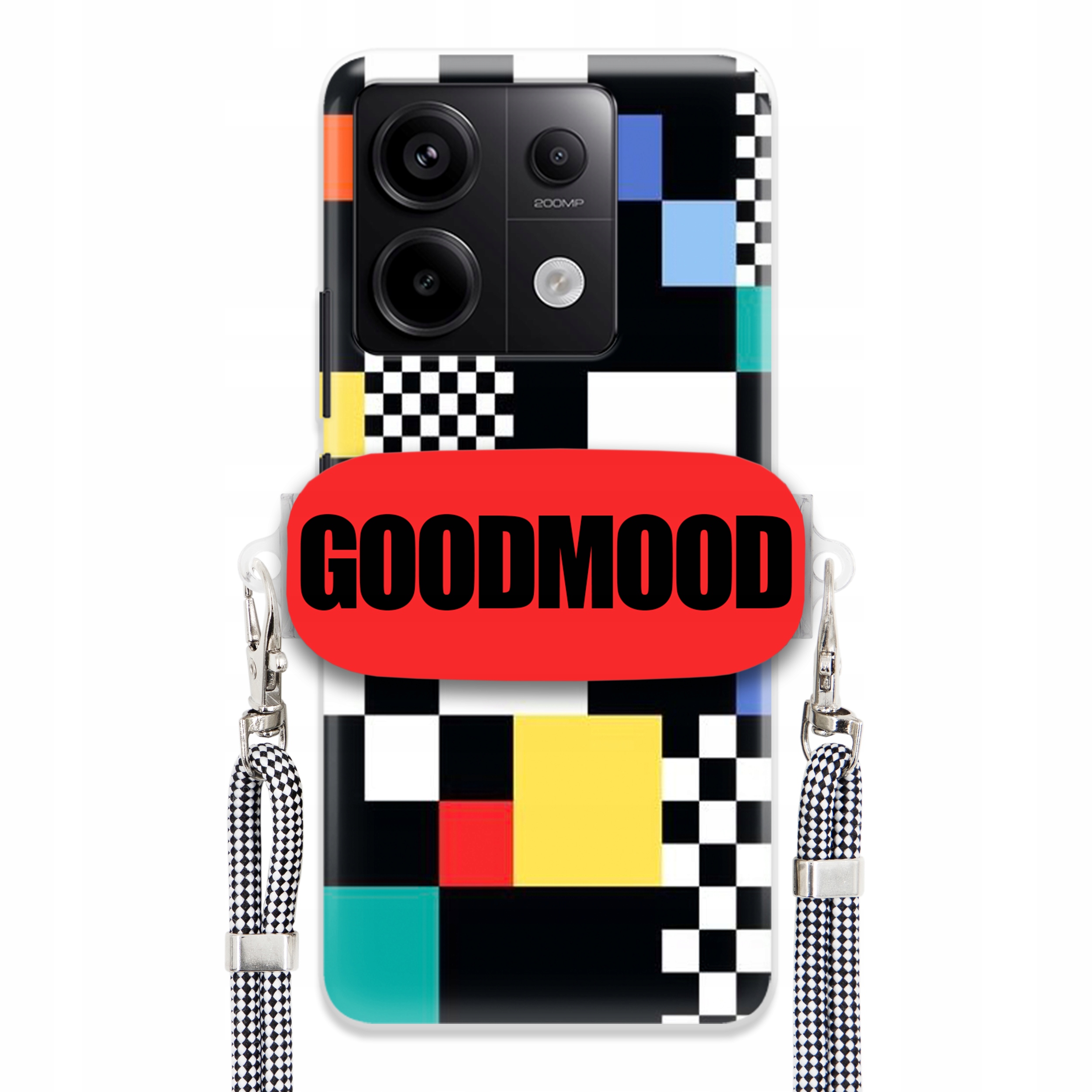 Pouzdro Pro Xiaomi Redmi Note 13 Pro 5G Case Držák Vodítka Zebra Pixelart MIX Wz