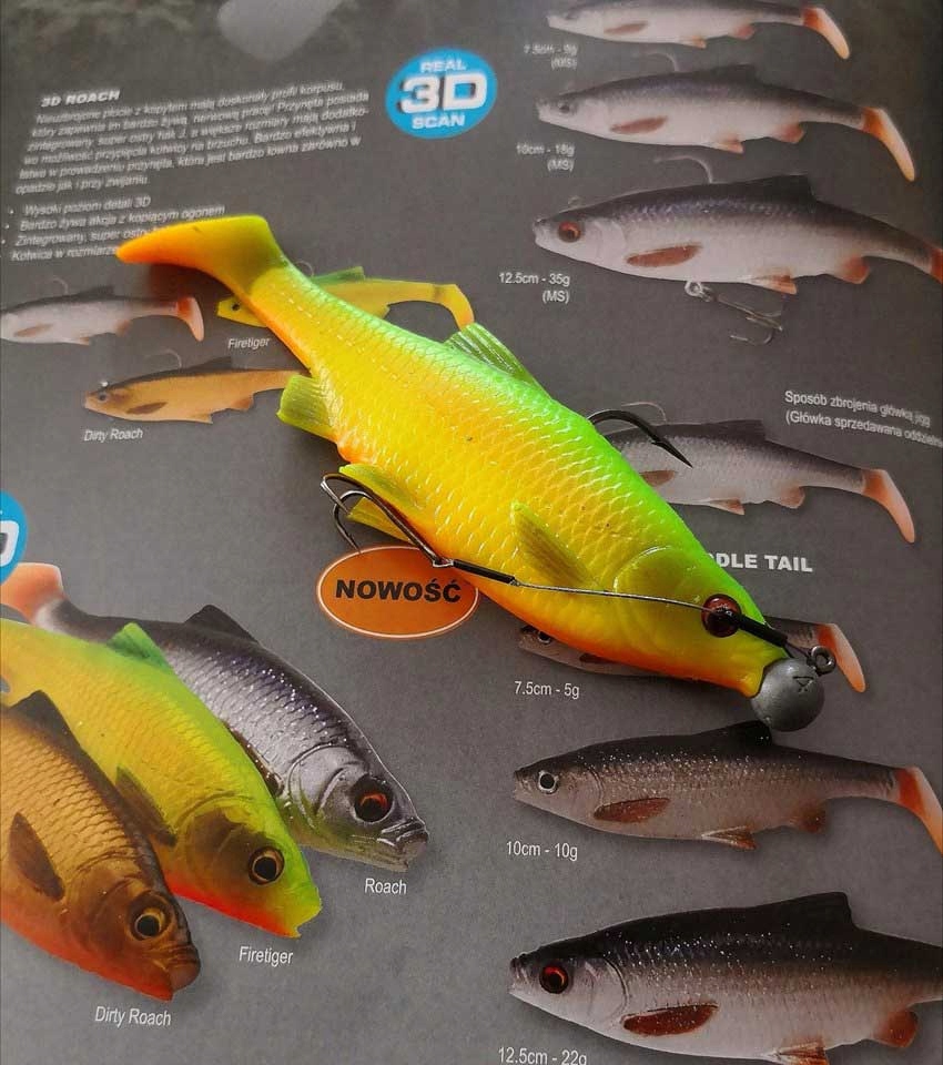 JAK ŻYWA RYBA SG 3D Roach PaddleTail 10cm 10g GDF Nazwa koloru producenta Goldfish