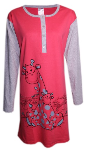 Koszula nocna damska z długim rękawem XL