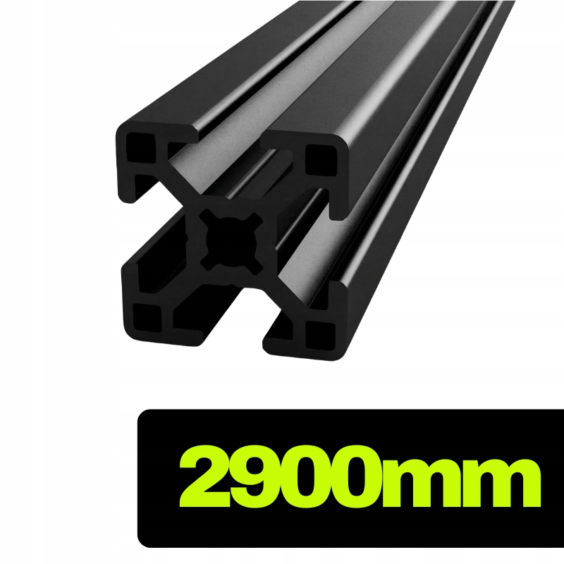 Hliníkový profil T-slot 3030 černý 290 cm