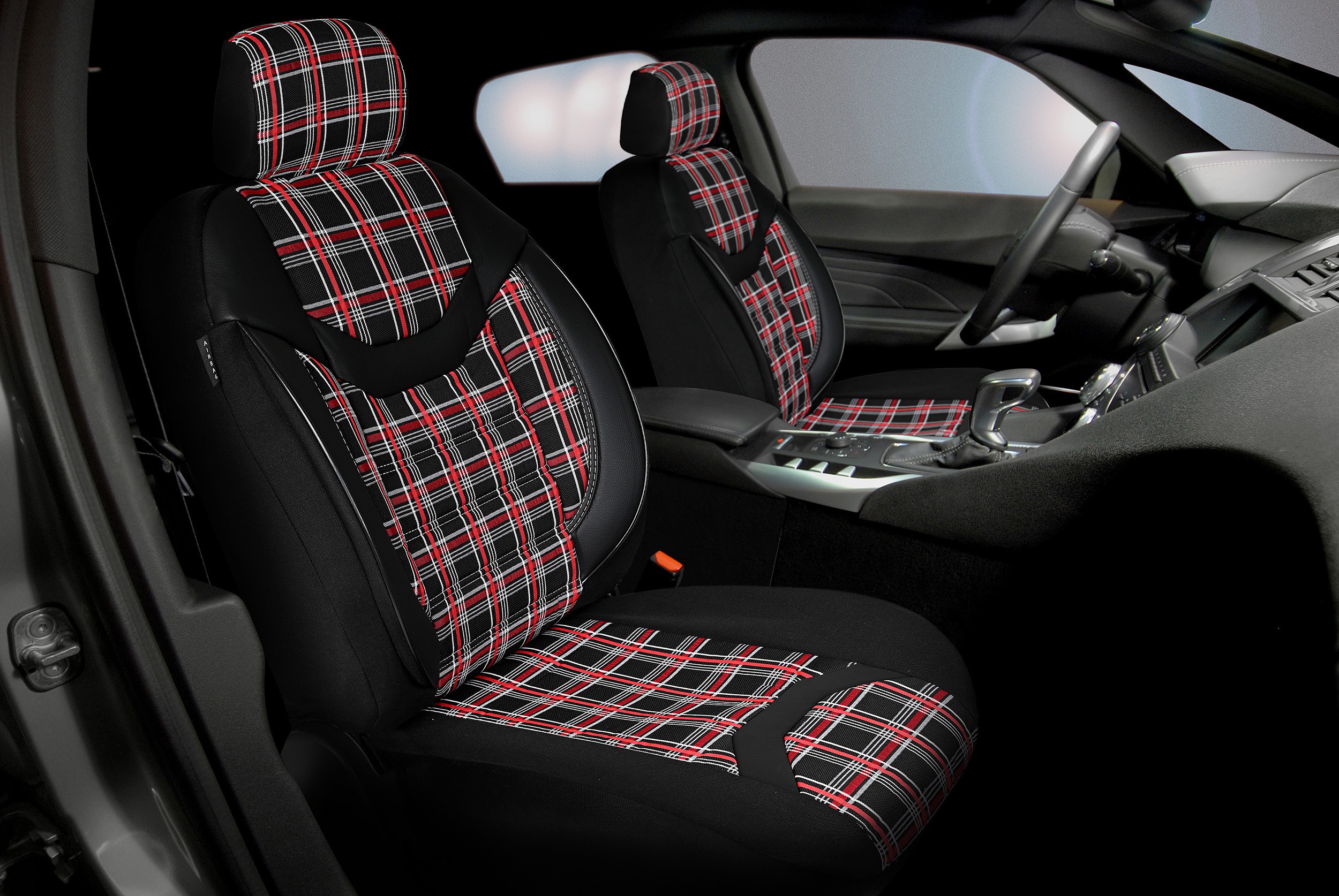 Pokrowce Islay red Skoda Octavia I II III IV Superb I II III