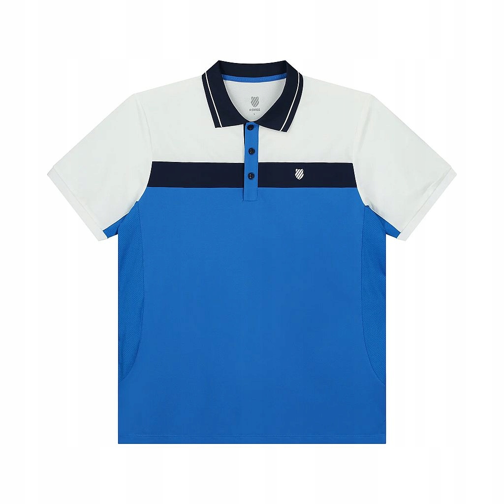 Pánské tričko K-swiss Core Team Block Polo Modré XXL