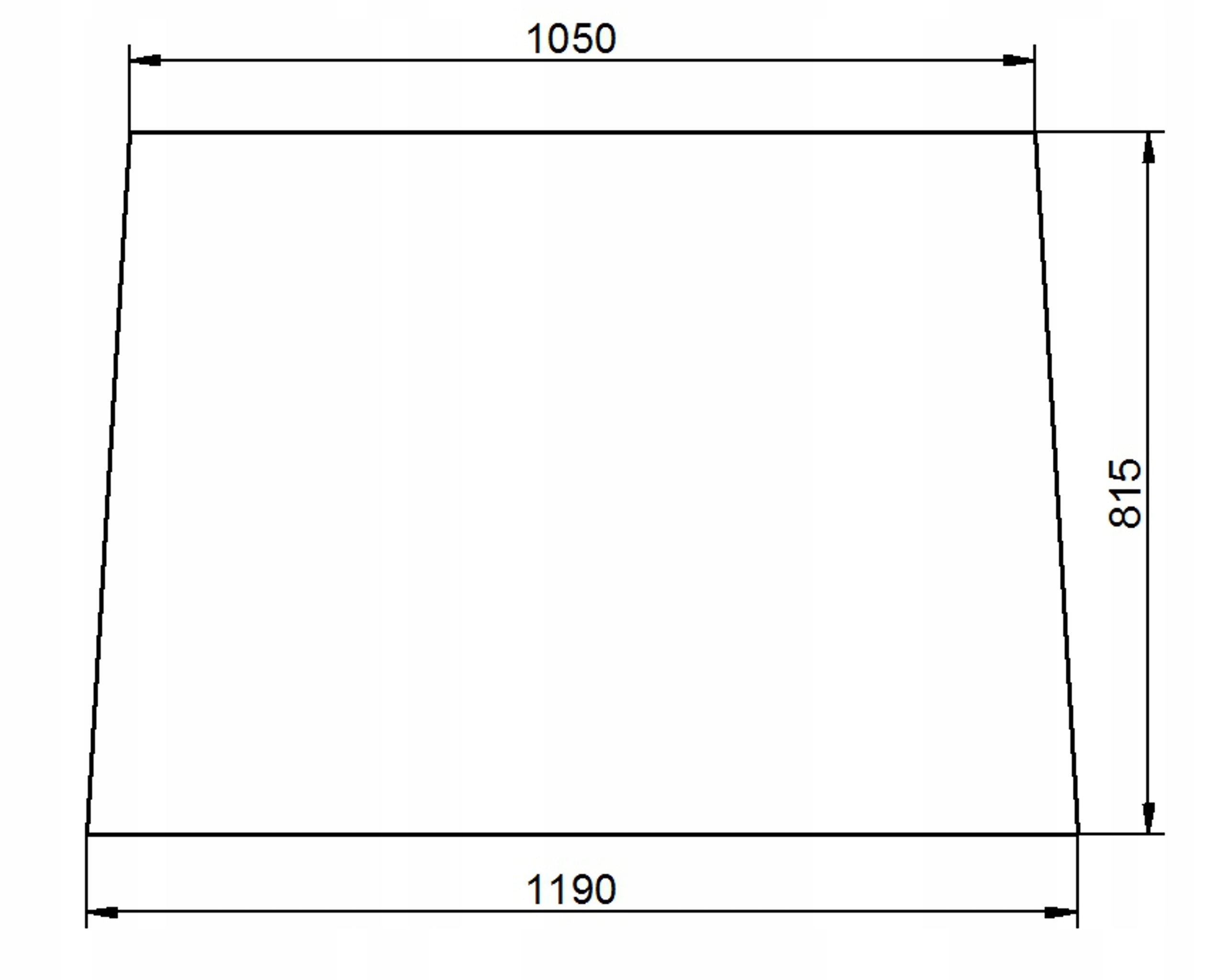 sklo Case kabina Deluxe Silent přední pevná