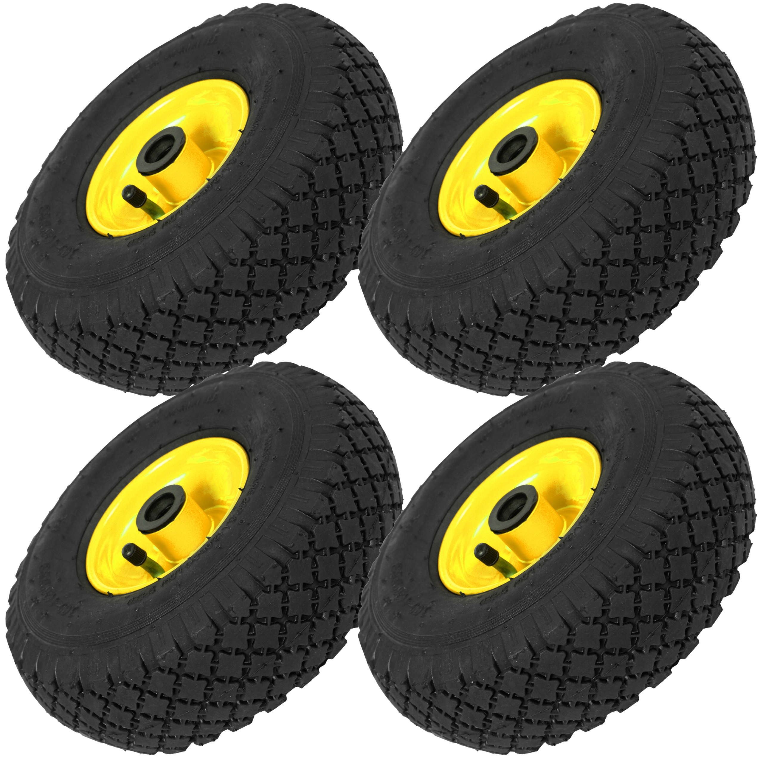 4x Koło Kółko Do Taczki Wózka 2PR 260x85mm 3.00-4 Z Dętką Pompowane Mocne
