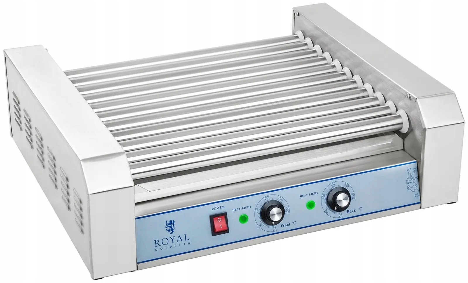 Grill rolkowy 11 rolek stal nierdzewna Royal Catering RCHG-11E 10010483