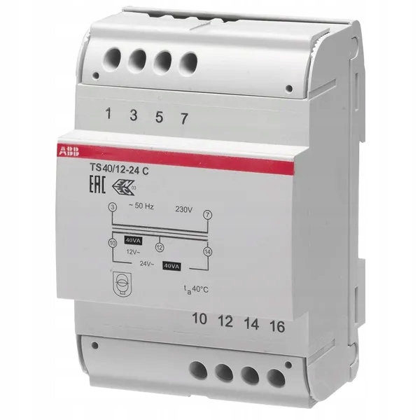 Abb Ts 40/12-24 C Bezpečnostní isolační transformátor