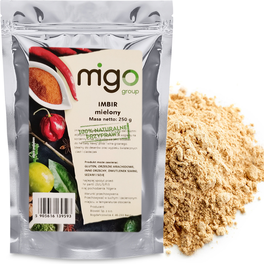 

Imbir Mielony 250g Naturalny, Przyprawa- MIGOgroup