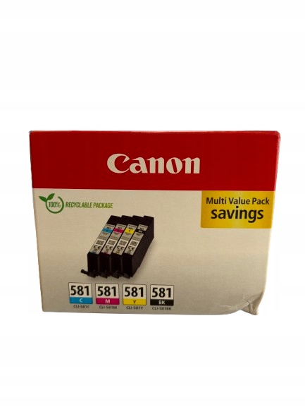Tusz Canon CLI-581 C,m,y,k 2103C007AA Zestaw