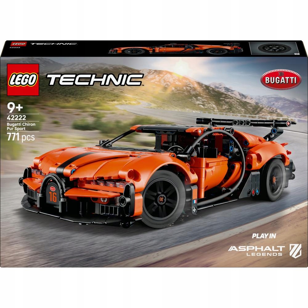 Lego Technic Hyperauto Bugatti Chiron Pur Sport 42222