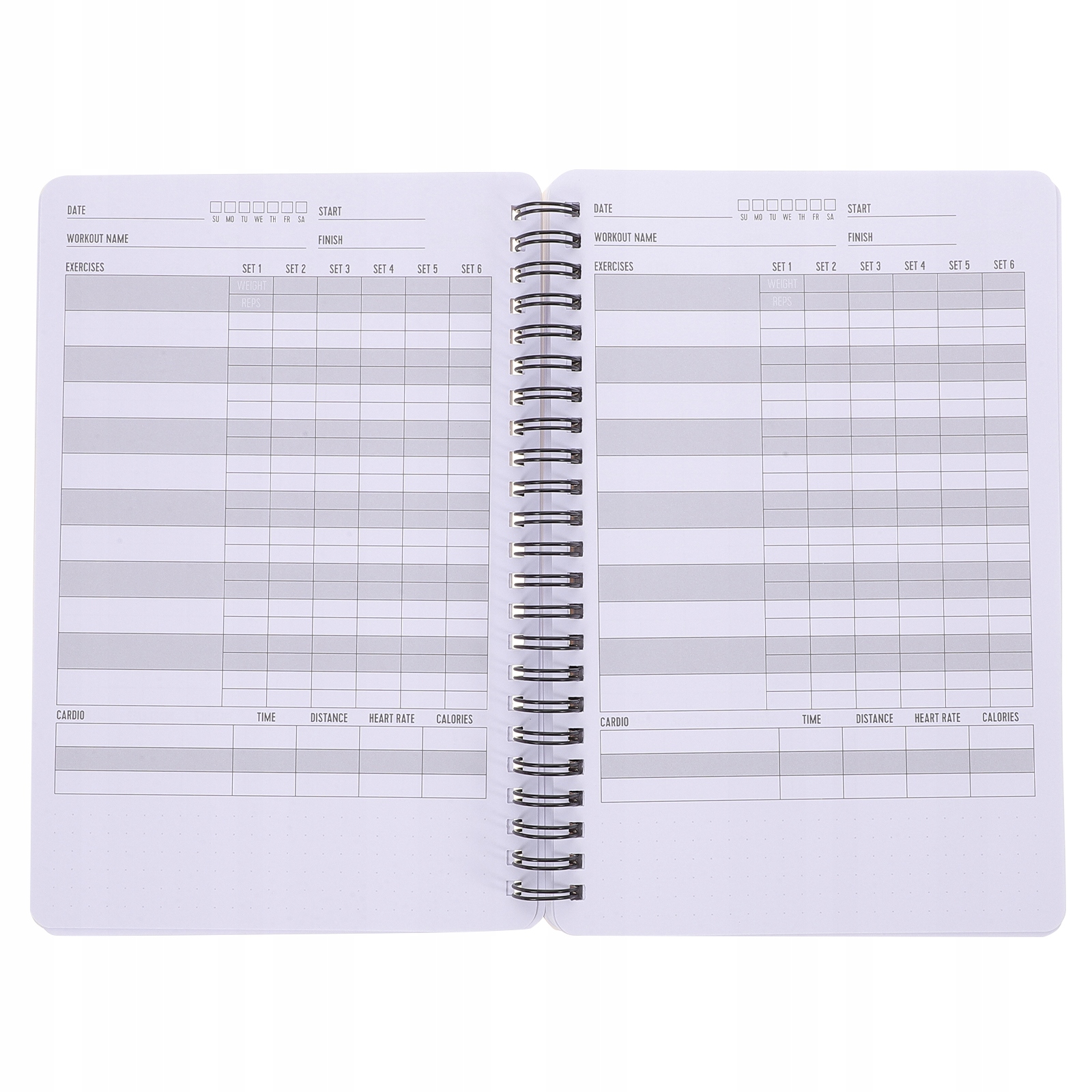A5 Workout Journal Fitness Log Book Ćwiczenia