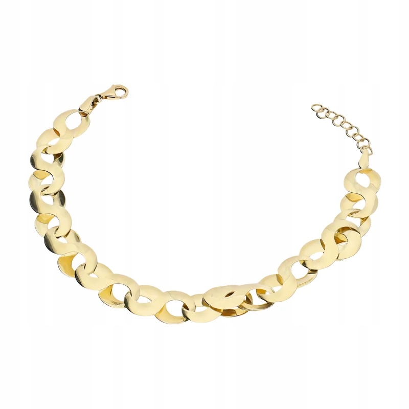 Náramek zlatý 585 14kt nekonečno nastavitelný, délka 20 cm, 5.55 g