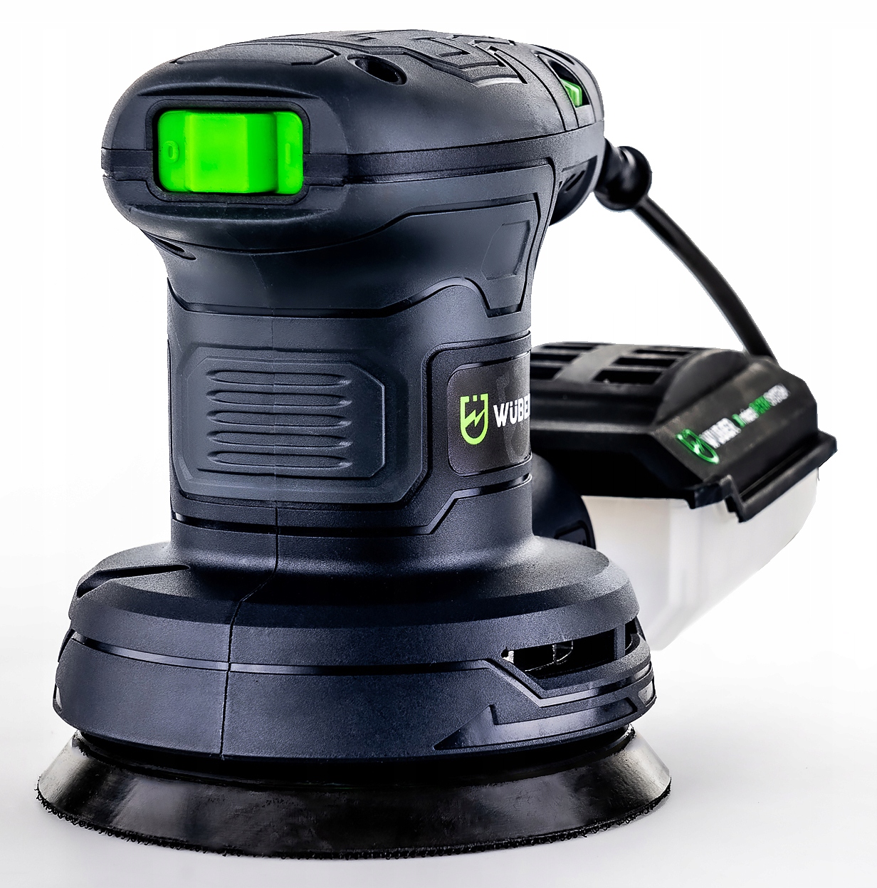 SZLIFIERKA MIMOŚRODOWA OSCYLACYJNA ELEKTRYCZNA WUBER Z REGULACJĄ 1100W Maksymalna prędkość obrotowa 13000 RPM