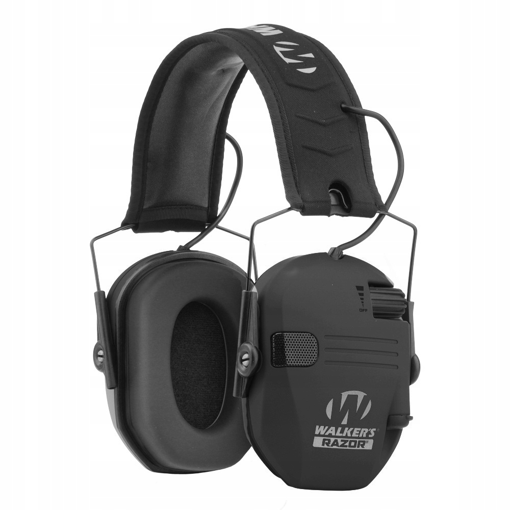 Ochronniki słuchu Walker's Razor slim Słuchawki Aktywne na strzelnicę czarn