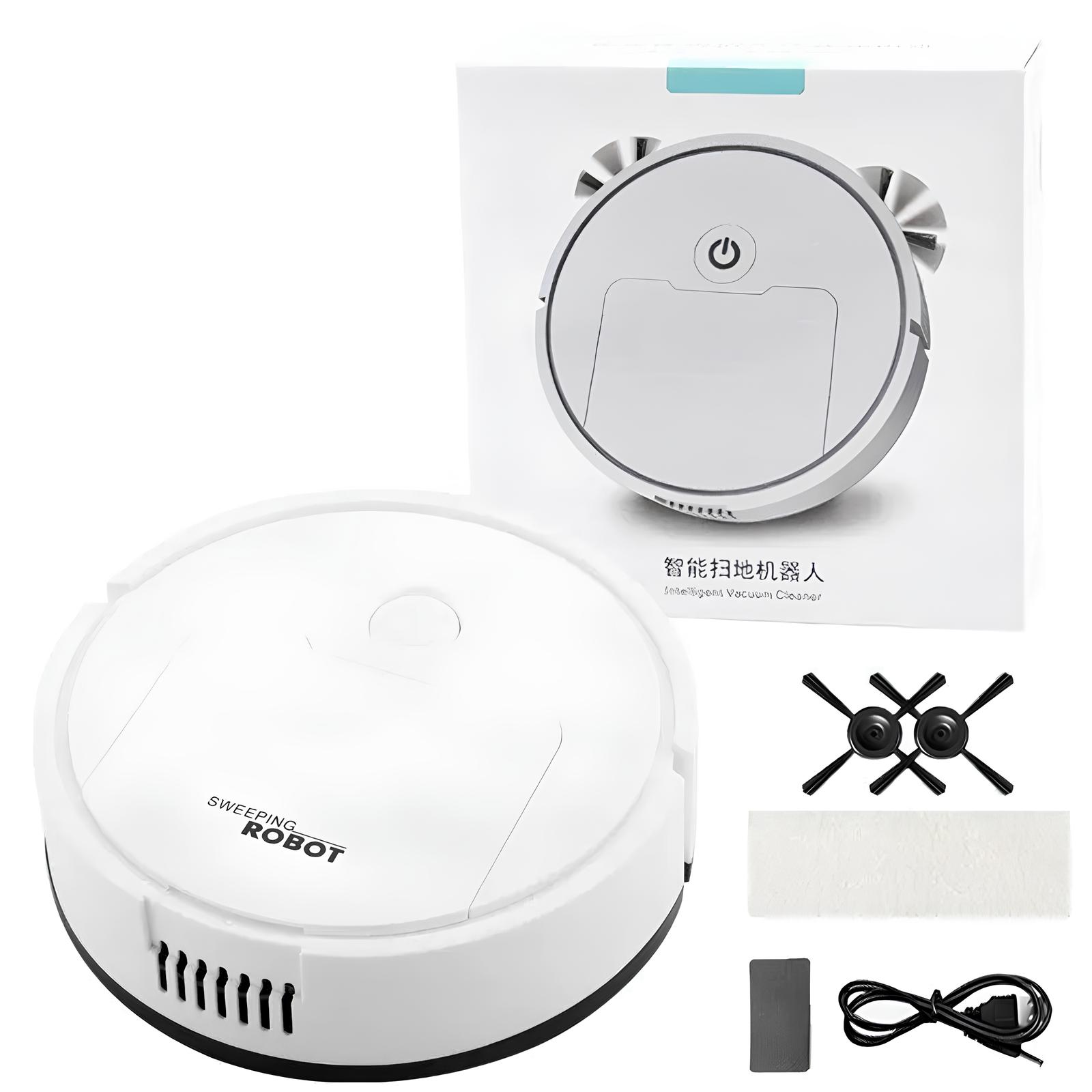 Uklízecí robot mini bílý 400 mAh 3,7 V automatický vysavač pro každodenní použití