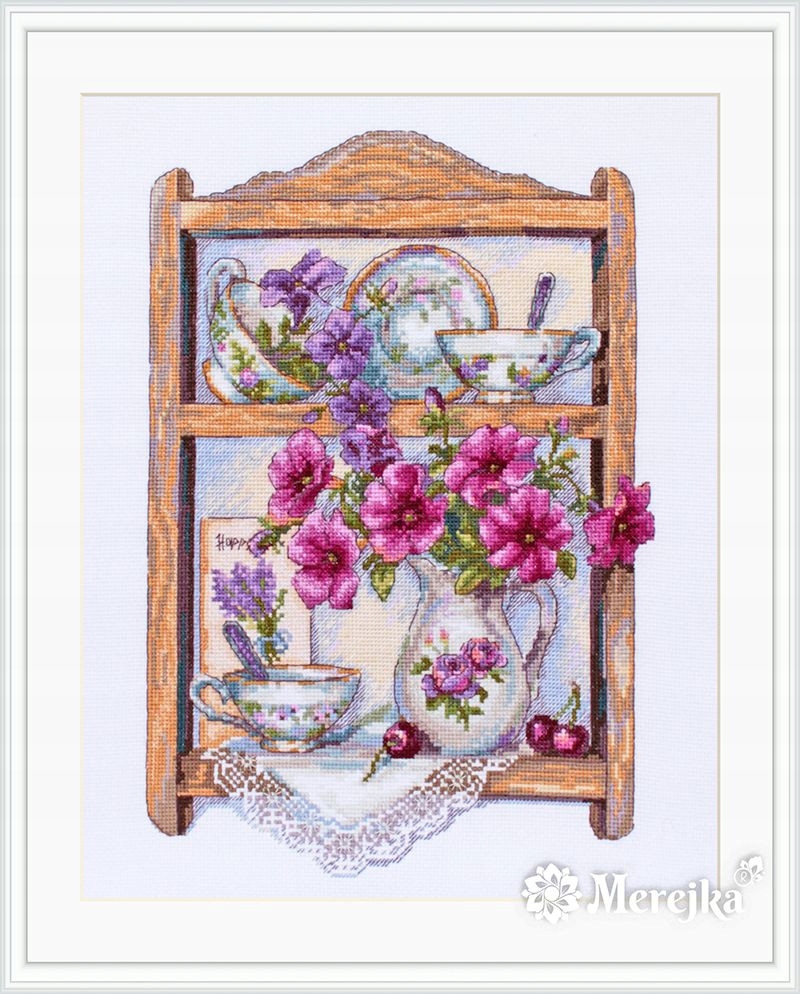 Křížková výšivka počítaná sada (kanva, mulina)