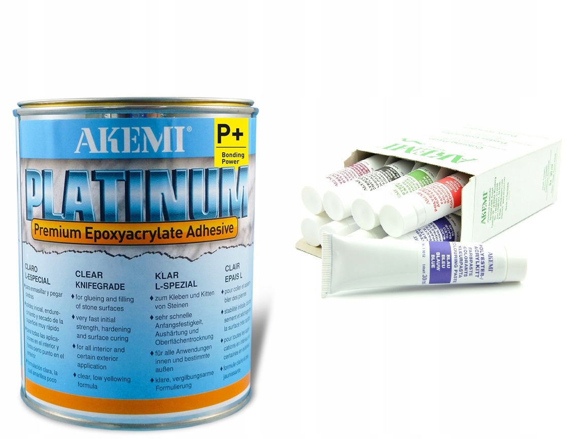 Akemi Platinium Sada Akrylová Pryskyřice Epoxy Sada 5 Barviv