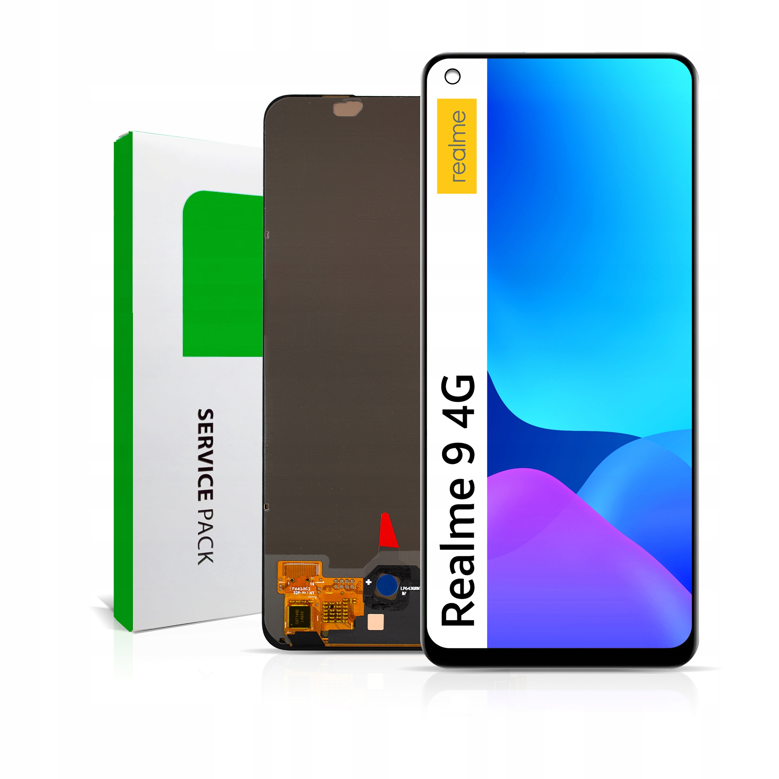 RMX3521 LCD pre Realme 9 4G Service Pack Displej Matrica Originál Zila