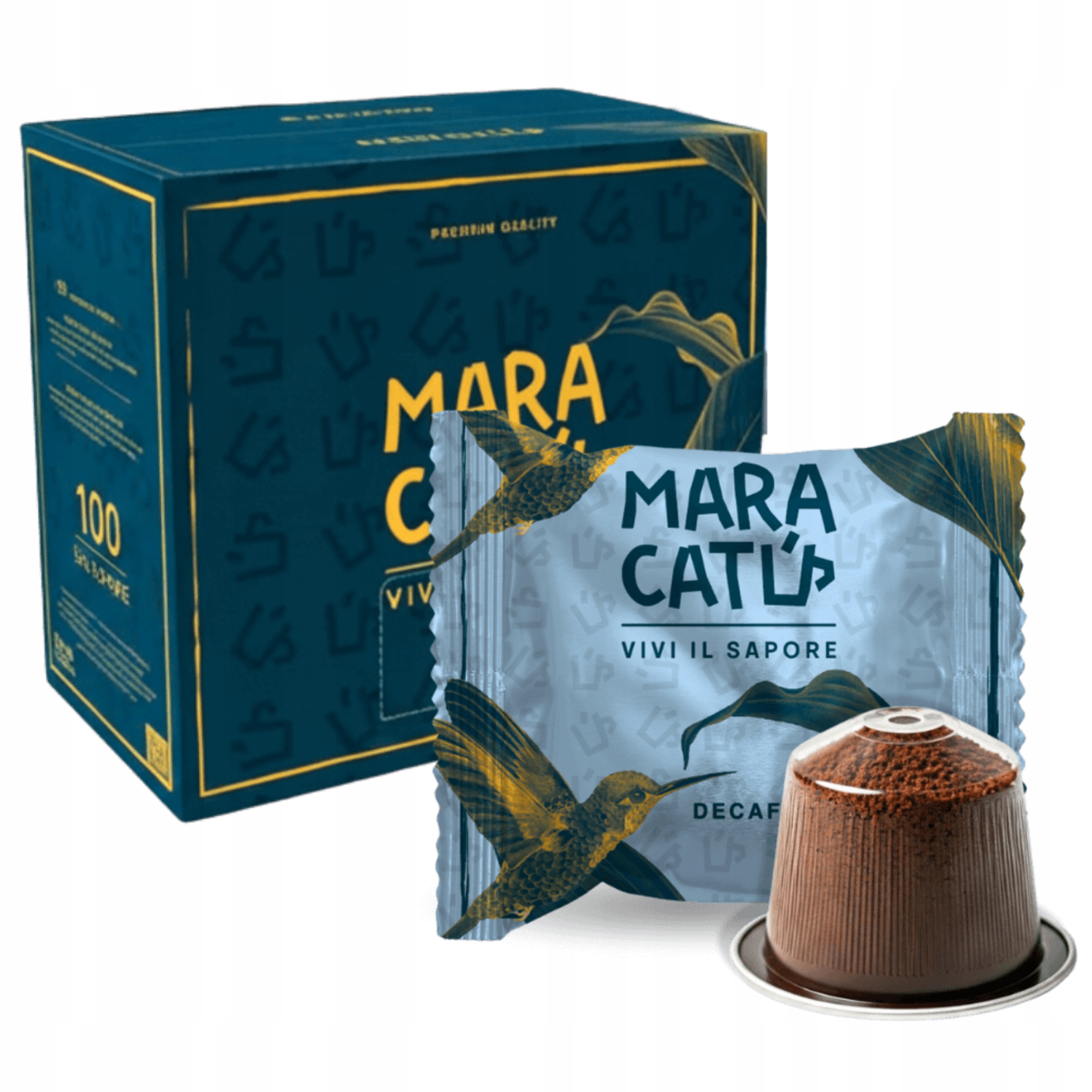 Kapsle pro Nespresso Maracatú káva Bez kofeinu 100 kusů