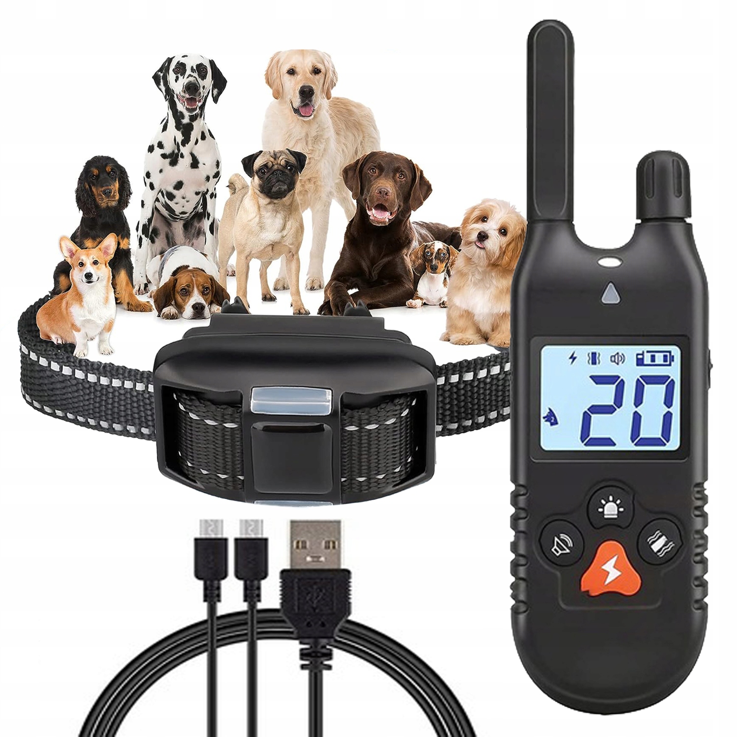 Levně Protištěkací Obojek Pro Psy Pro Tréninkový Led Obojek 900 M Pilot