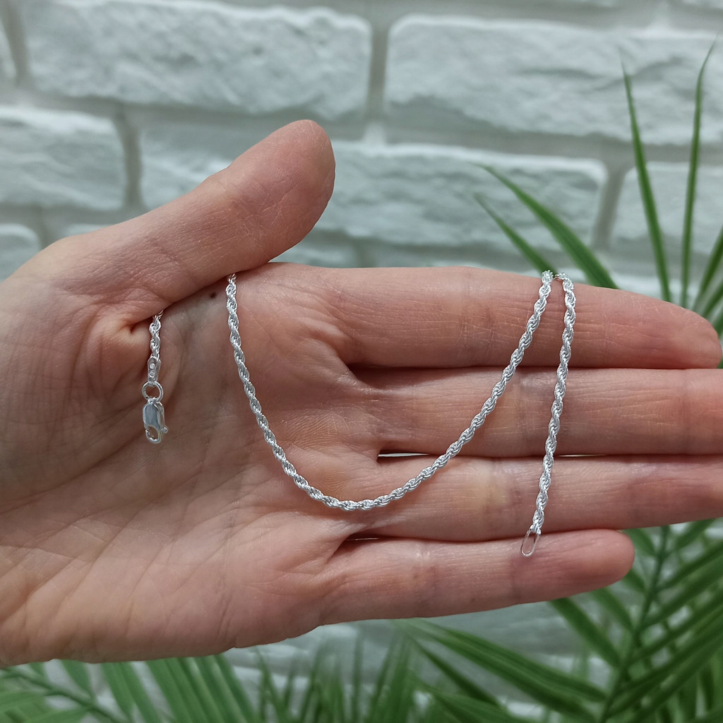 Łańcuszek srebrny Kordel 65cm 2mm 925 Marka Inna marka