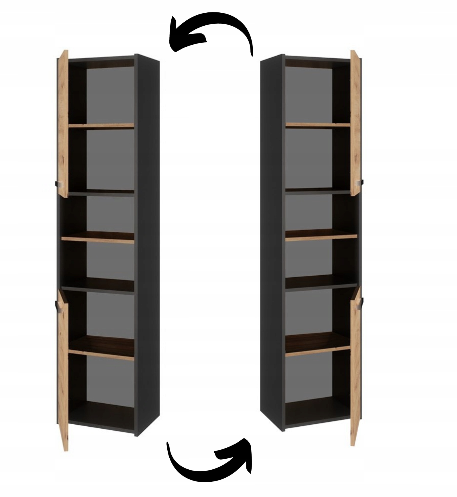 SZAFKA ŁAZIENKOWA SŁUPEK REGAŁ ŁAZIENKOWY PÓŁKI 30CM Głębokość mebla 30 cm