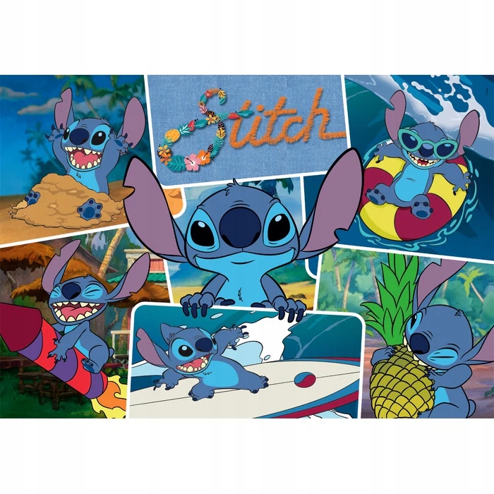 PUZZLE 300 EL. STITCH UKŁADANKA DLA DZIECKA DISNEY LILO&STITCH CLEMENTONI