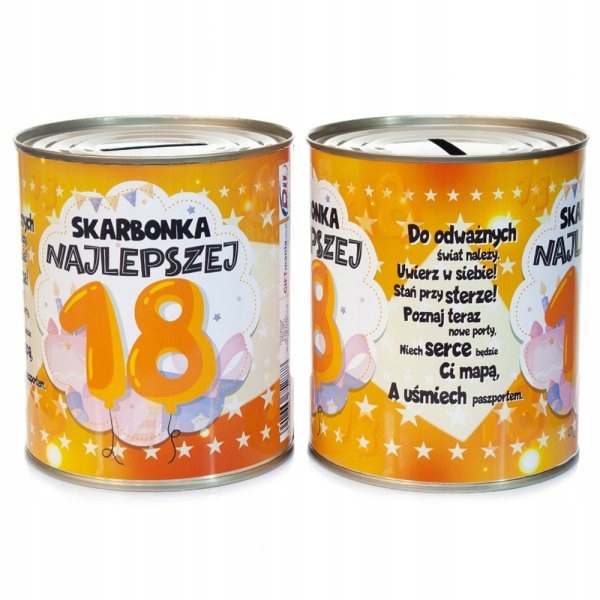 

Skarbonka Najlepszej 18 na urodziny Niej