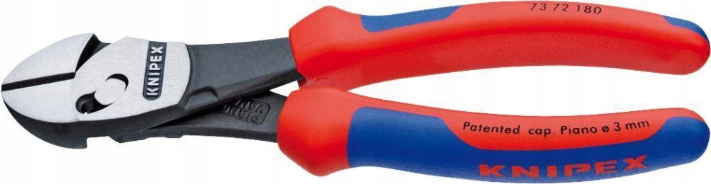 Boční štípací kleště se zvýšeným převodem, leštěné, rukojeť 2-kompon. 180 mm Knipex