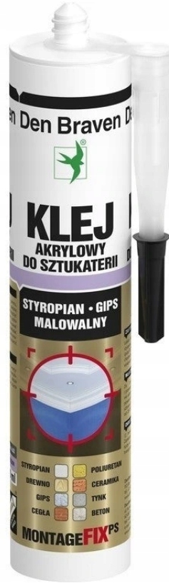 DEN BRAVEN Klej Akrylowy Do Sztukaterii 300ML