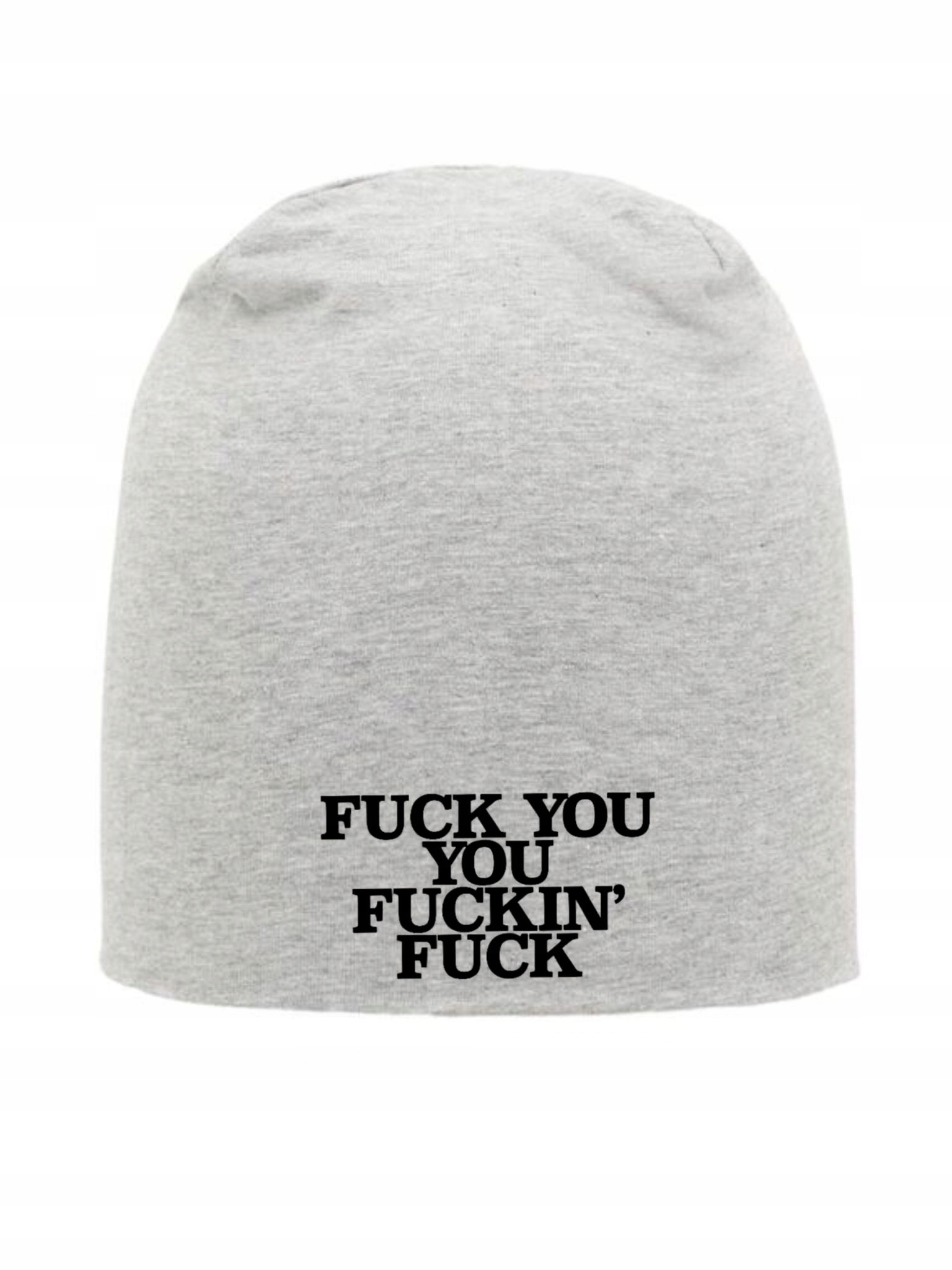 

Czapka Szara Oversize Smerfetka Beanie Fuck
