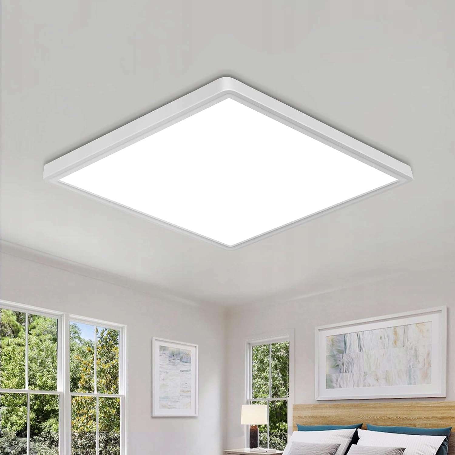 Stropní Svítidlo 30cm 24W Ultra Tenké Čtvercové Led Stropní Světlo 6500K