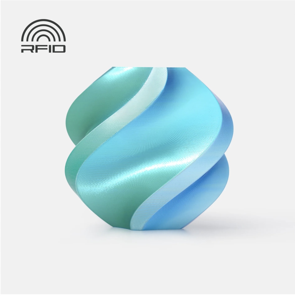 Filament Bambu Lab PLA Silk Dual Color 1,75mm 1kg - z szpulą - Blue Hawaii