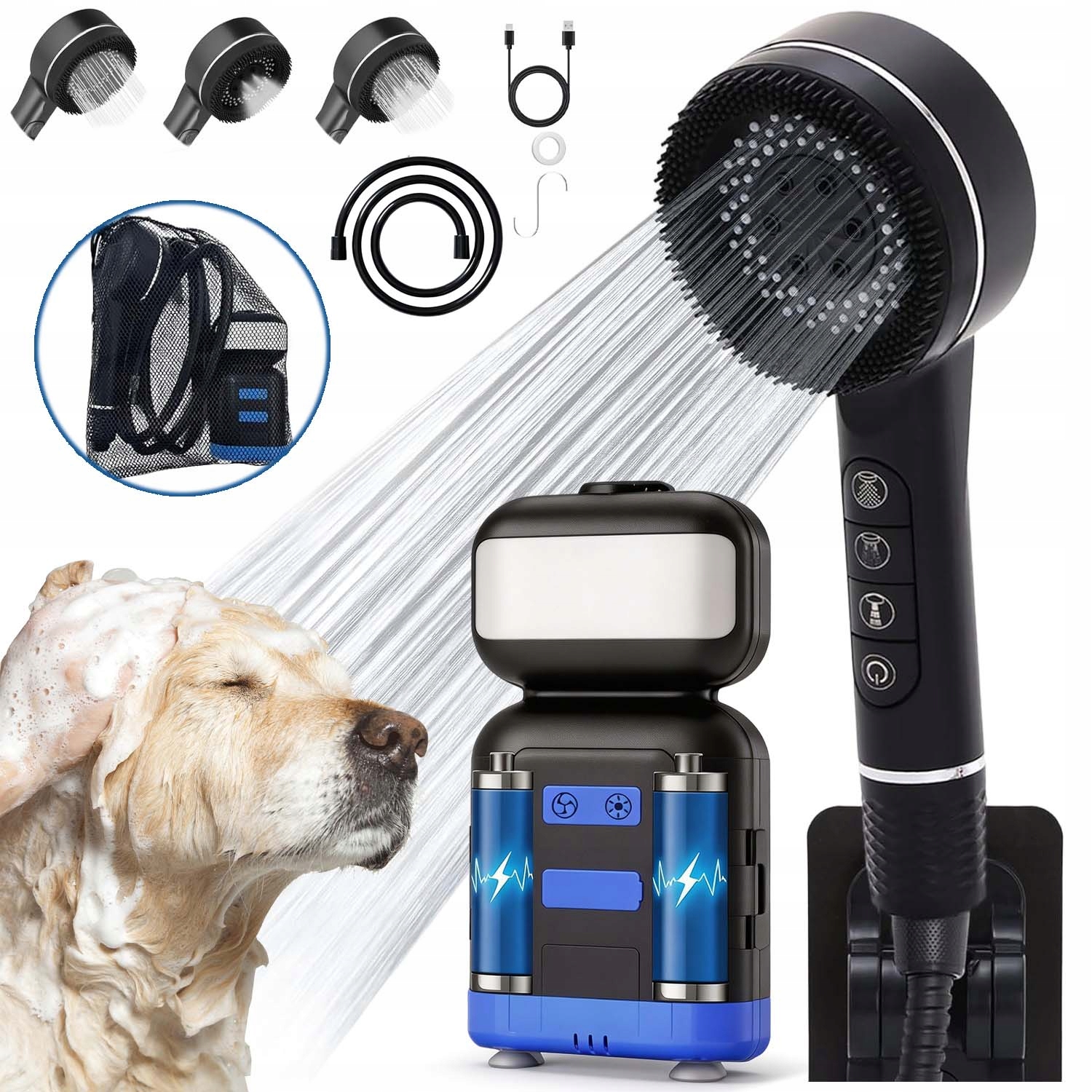 Turistická Sprcha Na Akumulátor 8000 Mah S Přenosnou Kempingovou Pumpou