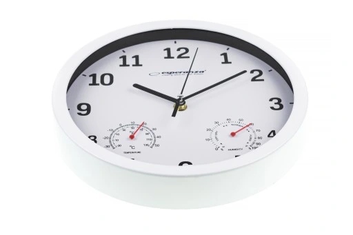 ZEGAR ŚCIENNY WILGOTNOŚĆ TEMPERATURA 3W1 CZYTELNY CYFROWY Waga produktu z opakowaniem jednostkowym 0.4 kg