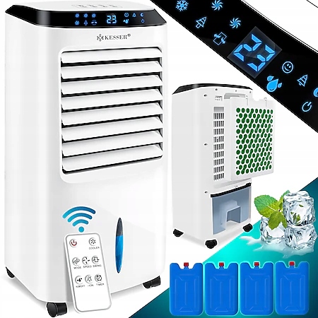 Tichý Klimatizátor Zvlhčovač 4v1 Nádrž 10L 65W Pilot Ovládání