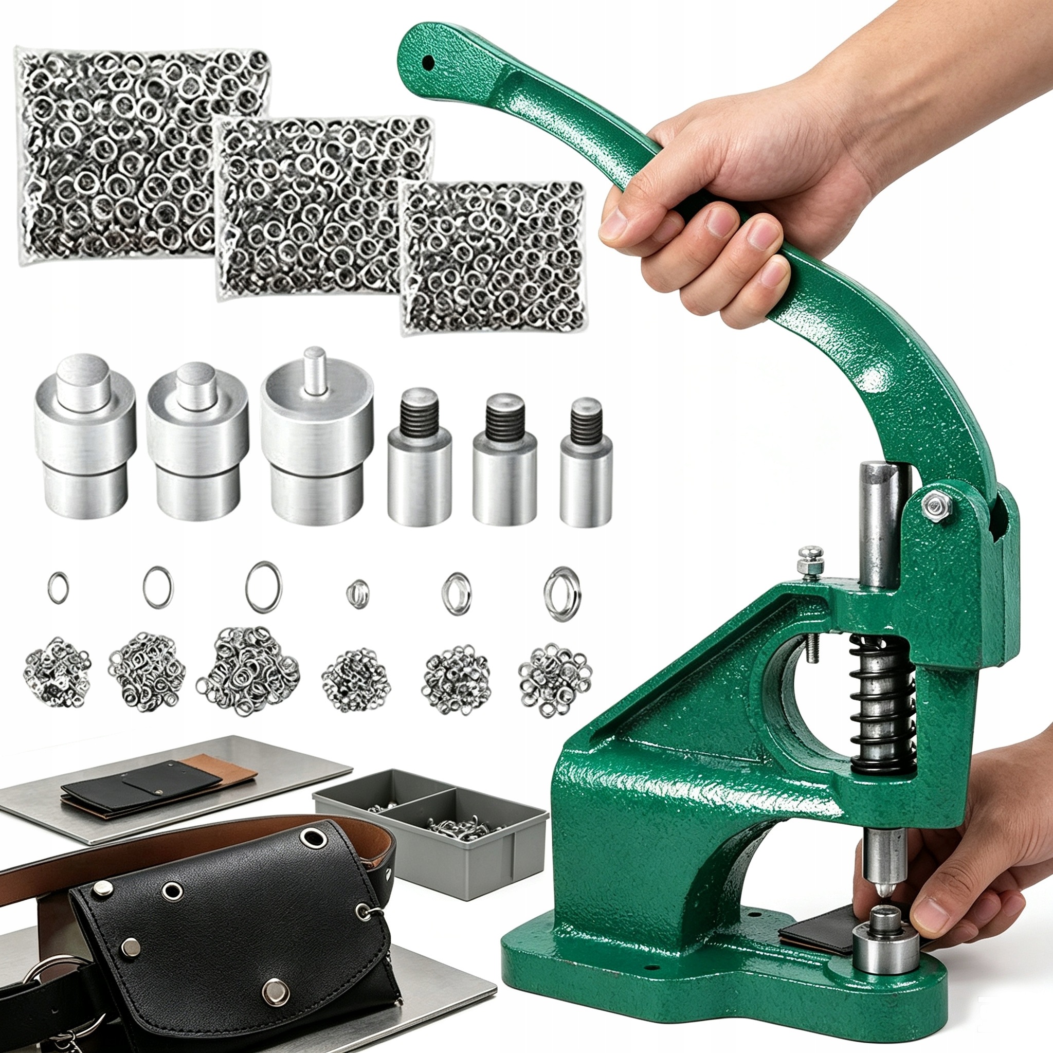 Ruční Děrovač Pro Očka Nýtů, Krimpovací Lis 6 10 12 MM