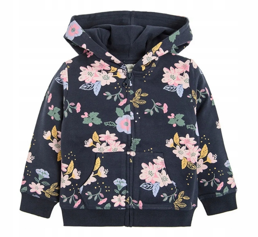 

Cool Club Bluza rozpinana z kapturem kwiatki r 128