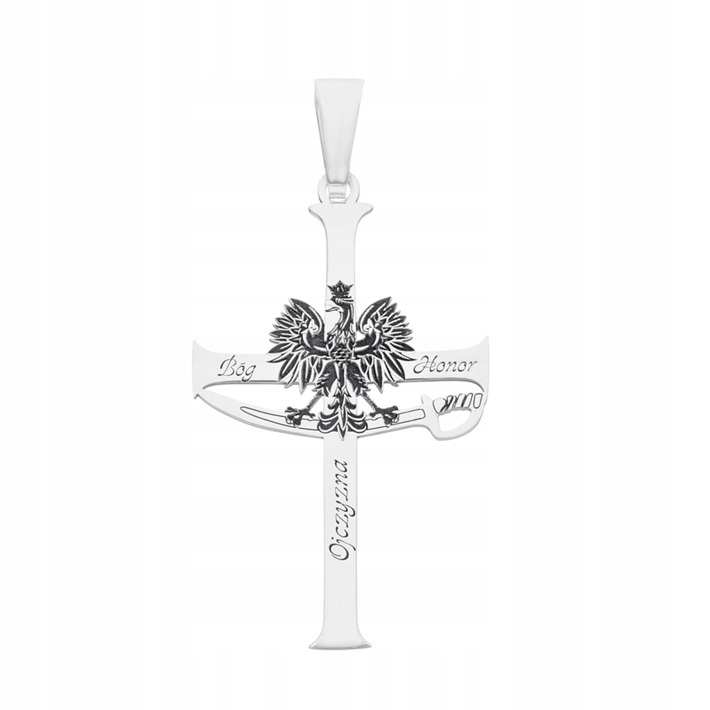 Stříbrný medailon Ag 925 rhodiovaný Patriotický orel KC010RM