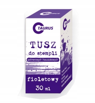 Tusz do stempli pieczątek stempelków 30 ml fiolet