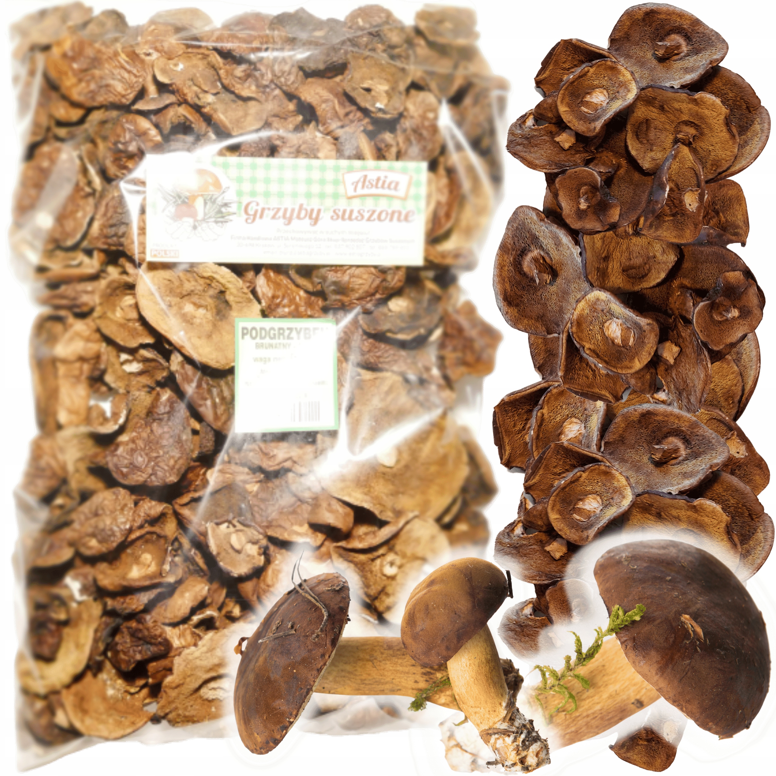 Hřib Hnědý Sušený Celý Houby sušené Hřiby Hnědé Klobouky Celé 500g 2025