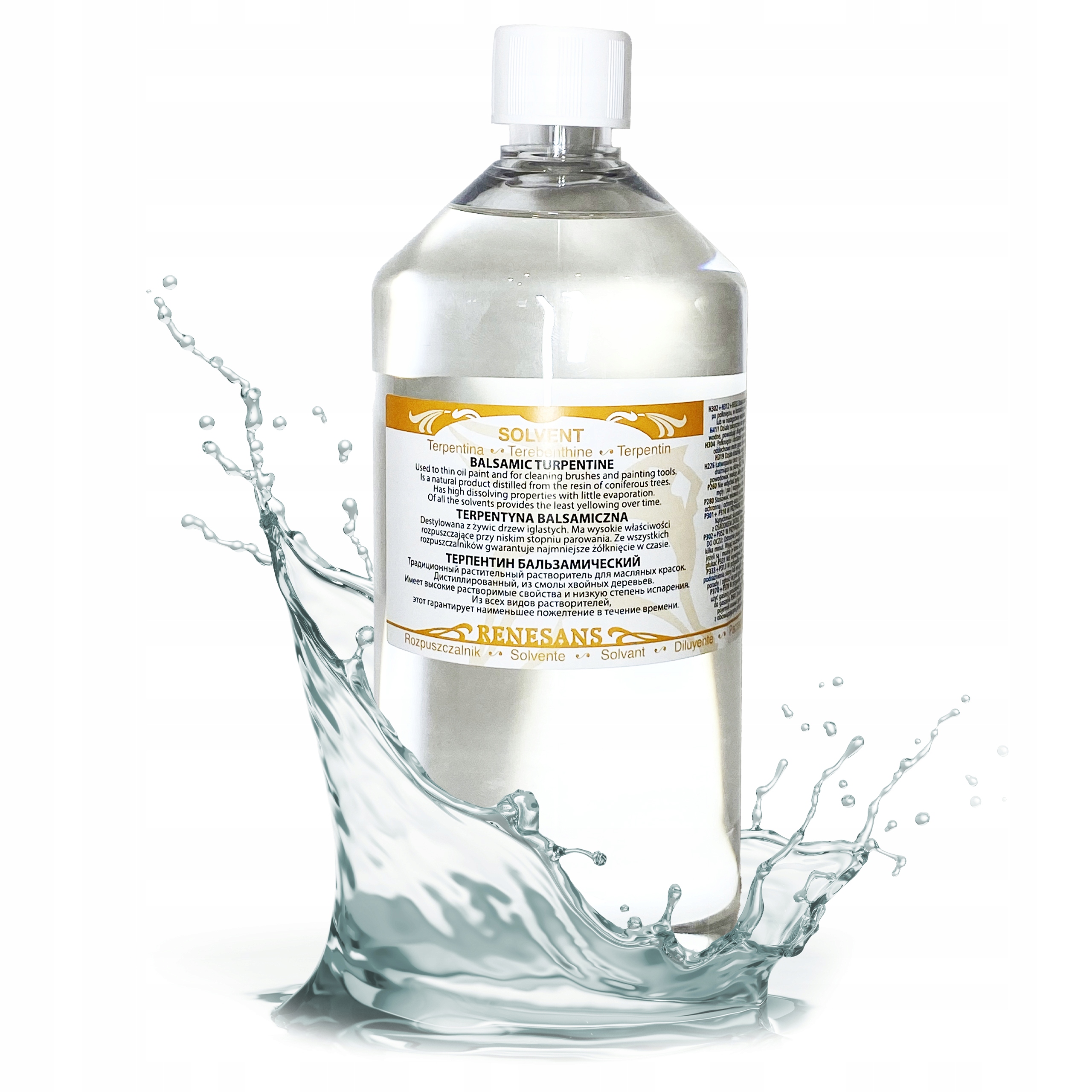 Balzamikový terpentýn rozpouštědlo pro olejové barvy Renesans 1000ml 1L