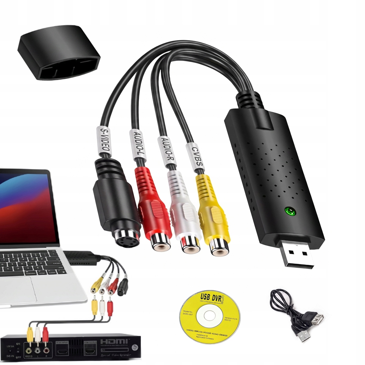 Konwerter Video Grabber Do Zgrywania Vhs DVD Dekoder – Rca Na Usb