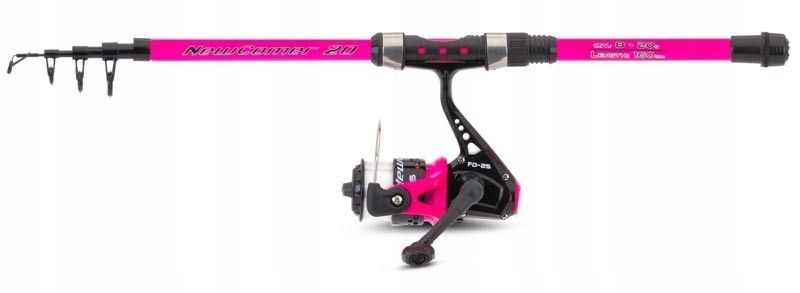 Zestaw wędka kołowrotek Saenger NewComer 1,60m 8-20g, 25 Fd