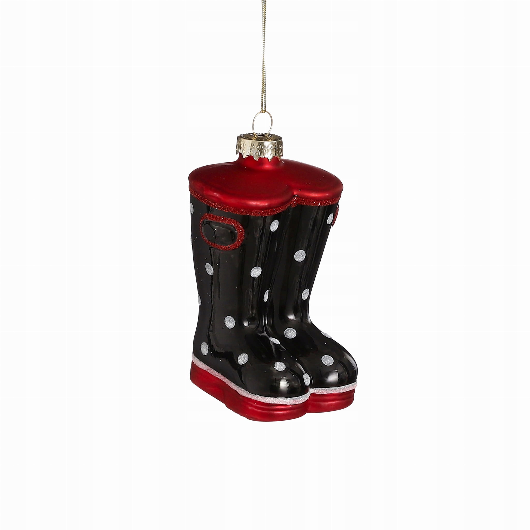 

Bombka kształt czarne kalosze ozdoba choinkowa