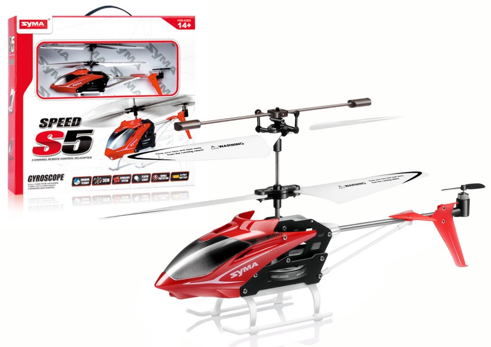 Zdalnie Sterowany Helikopter S5 Syma Rc Czerwony