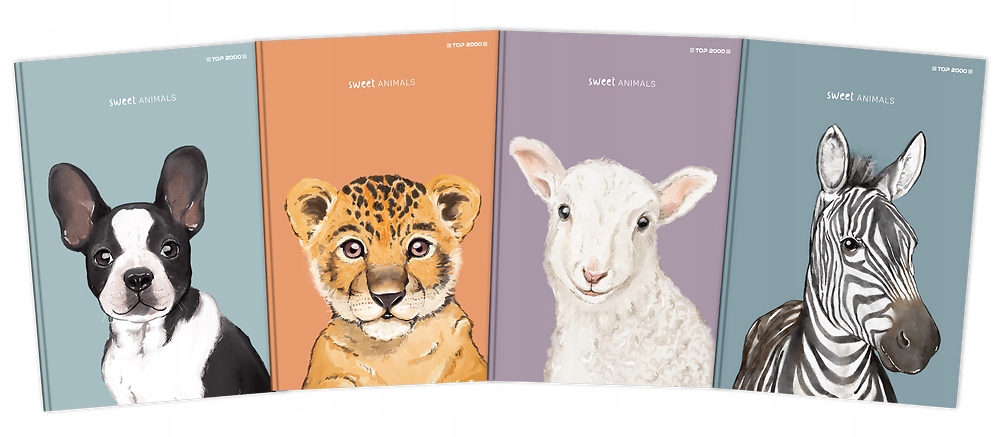 BRULION TOP 2000 SWEET ANIMAL A6 80 kartek KRATKA Rodzaj zeszyt w kratkę