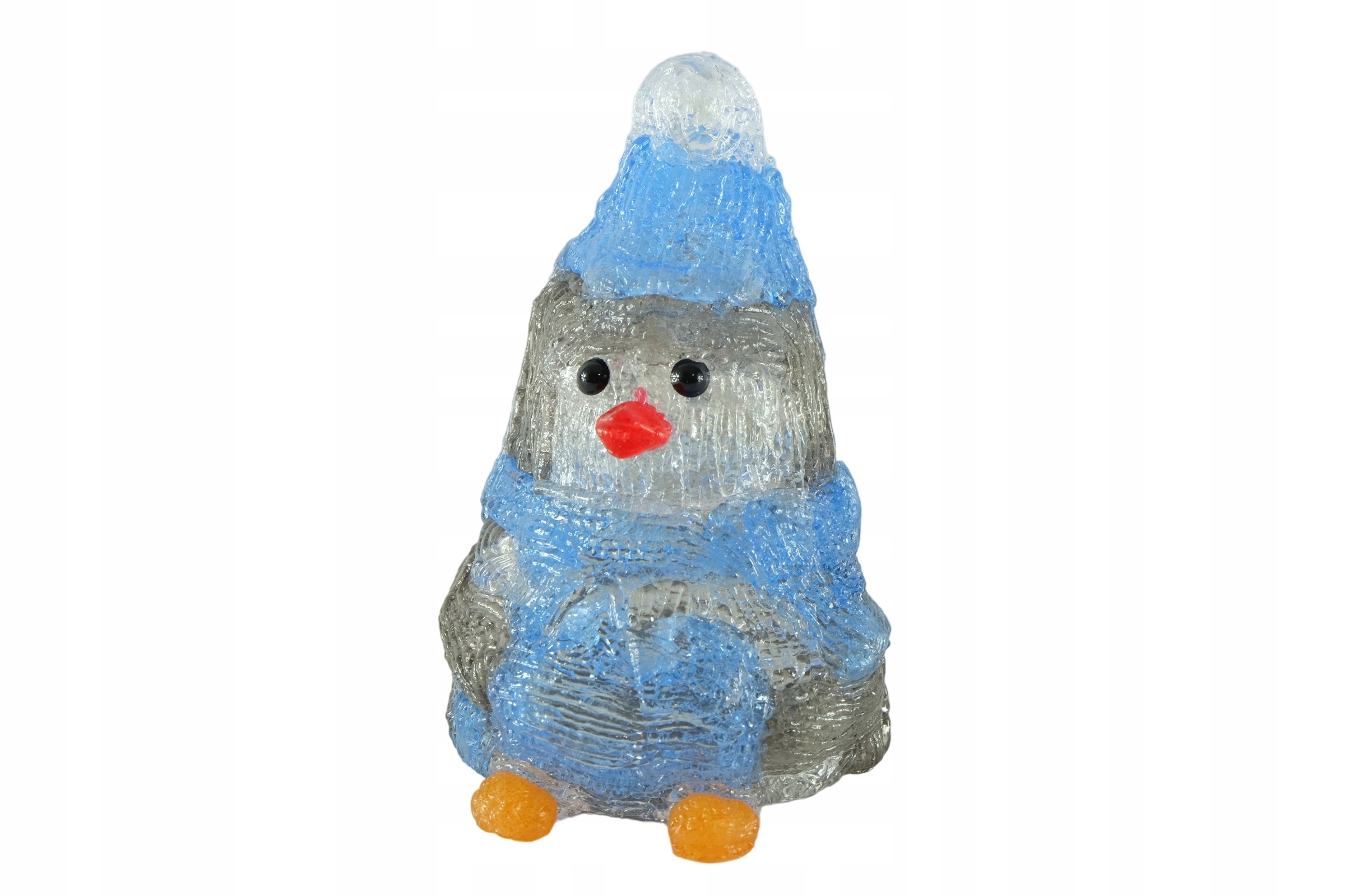 PINGWINEK FIGURKA AKRYLOWA ŚWIECĄCA LED ŚWIĄTECZNA