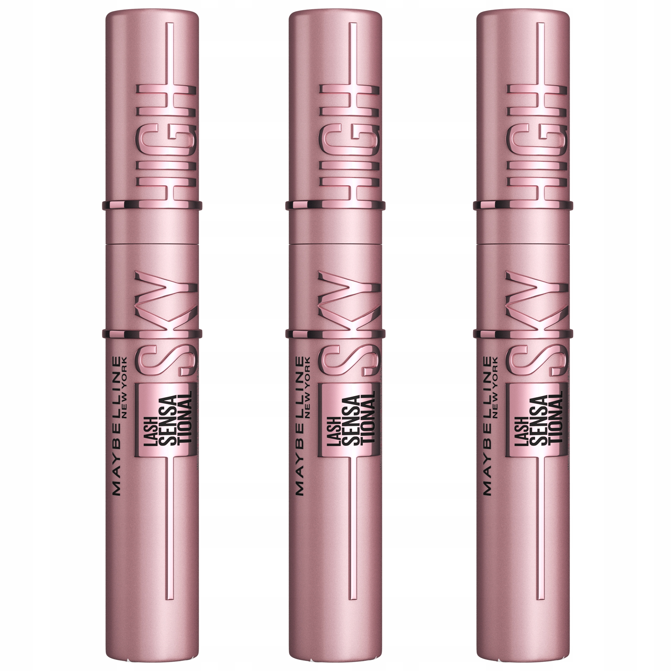 Zestaw 3x Maybelline Lash Sensational Sky High Black Czarny Tusz do rzęs